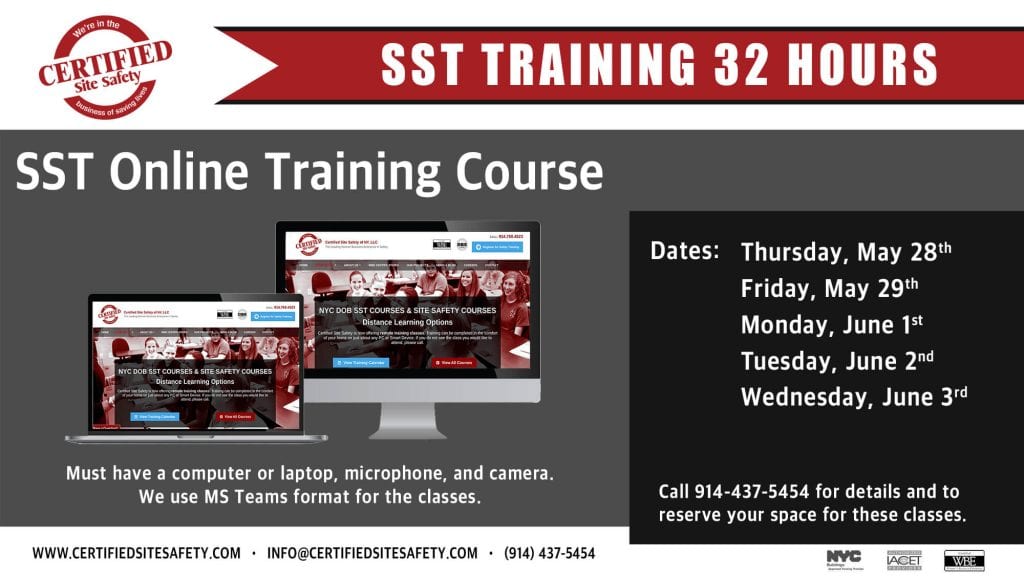 Sst Training 32 Hours Online Courses Certified Site Safety