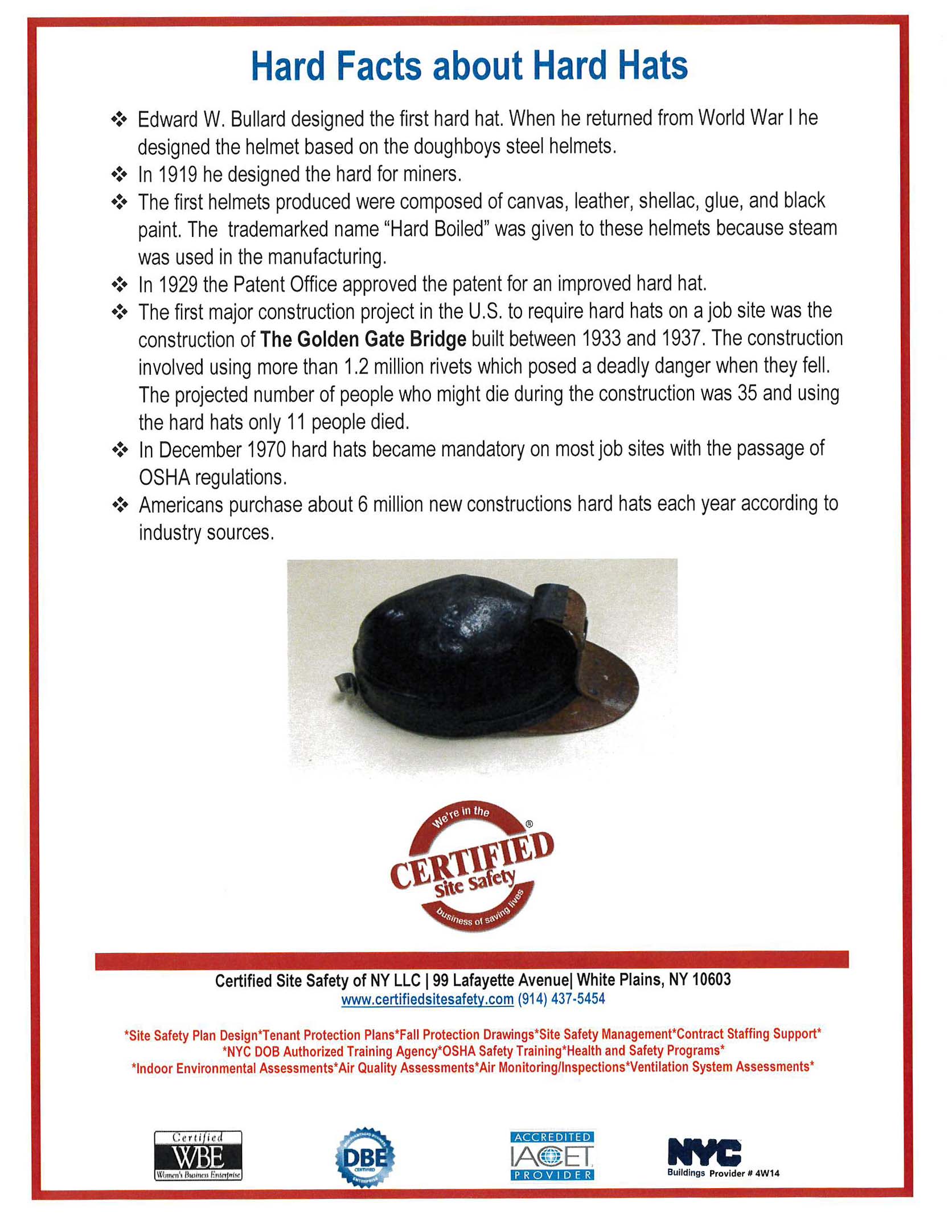 Hard Facts about Hard Hats